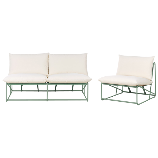 Gartenmöbel Set mit Sofa und Sessel