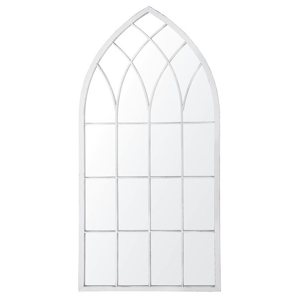Wandspiegel CASSEL 50 cm 115 cm Metall Hellgrau