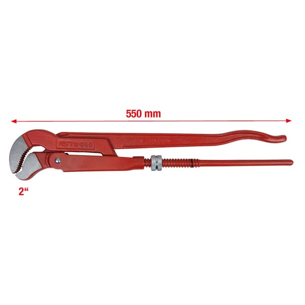 KS TOOLS 45° gewinkelte Eckrohrzange 2 - 113.2000