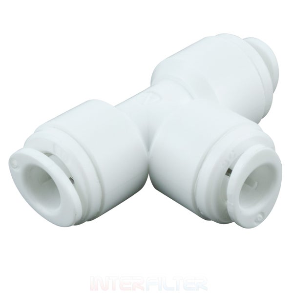T-Stück Steckverbinder für Wasserfilter und Osmoseanlagen aus Kunststoff
