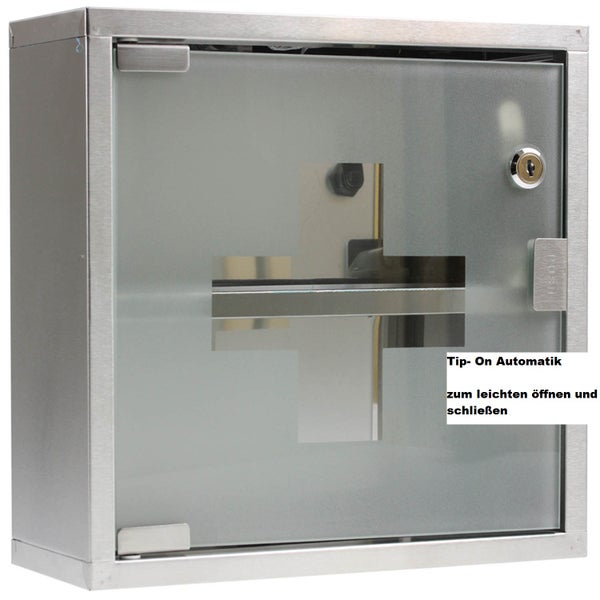 Medizinschrank / Arzneischrank im Klassischen Design aus rostfreiem Edelstahl
