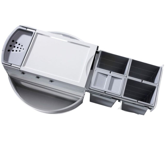 Abfalltrennsystem mit mehreren Behältern