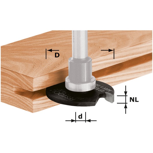 Festool Scheibennutfräser HW HW D40x5 - 491060