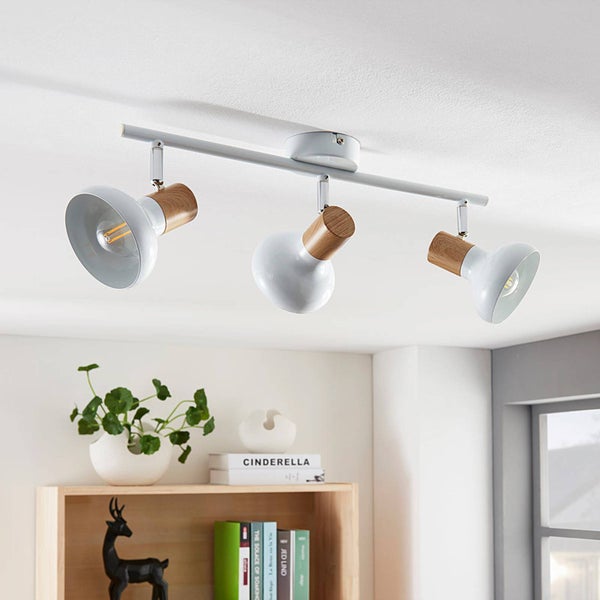 Lindby Deckenlampe Metall, Deckenstrahler schwenkbar & drehbar 3x E14 max. 40W ohne Leuchtmittel Deckenspot Spot Strahler Wohnzimmerlampe
