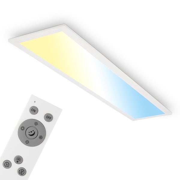 LED Panel CCT Deckenleuchte Deckenpanel Fernbedienung dimmbar 78x18cm Briloner