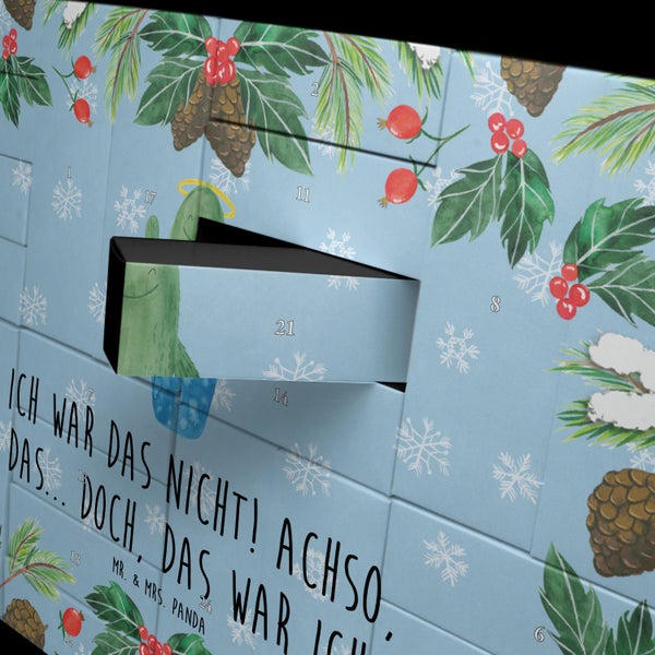 Mr. & Mrs. Panda Befüllbarer Adventskalender Kaktus Heilig - Blau Pastell