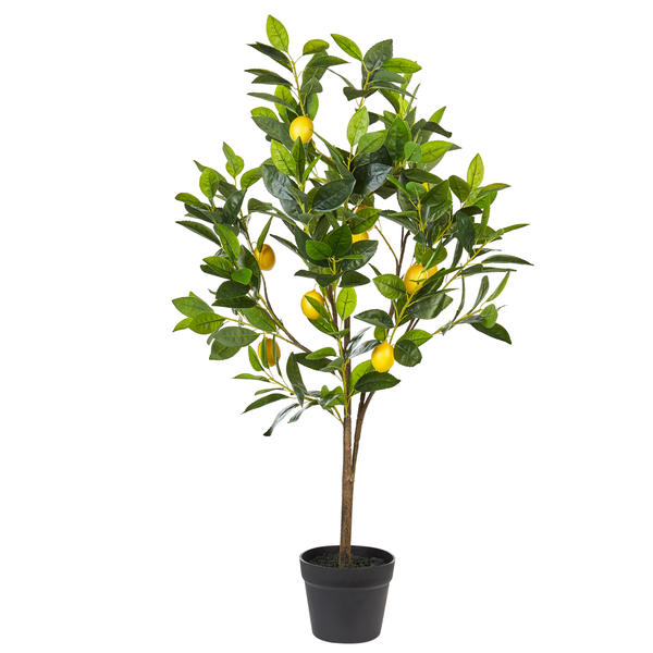 Kunstpflanze LEMON TREE 105 cm Grün