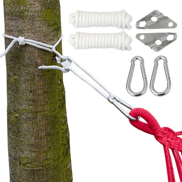 Hängematten Befestigung Karabiner + Dreiecksplatte bis 190 K