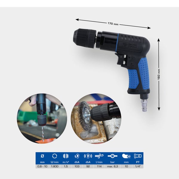 BRILLIANT TOOLS Druckluft-Bohrmaschine - BT160704