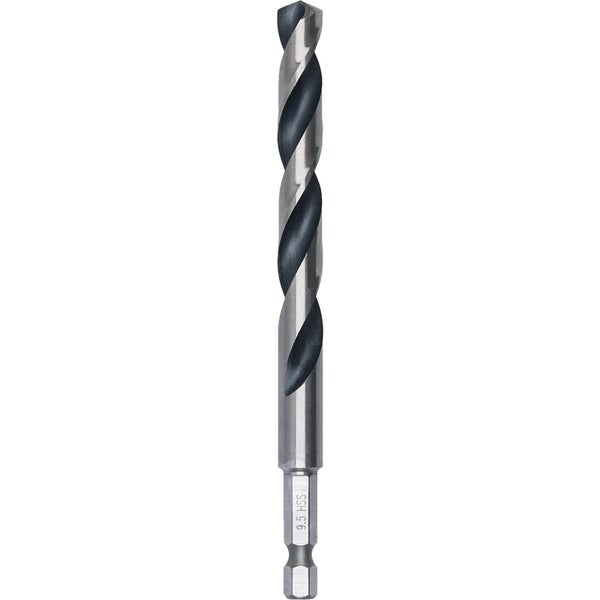 Bosch 1x HSS PointTeQ Hex Sechskantbohrer 9,5 x 81 x 125 mm - 2608577536