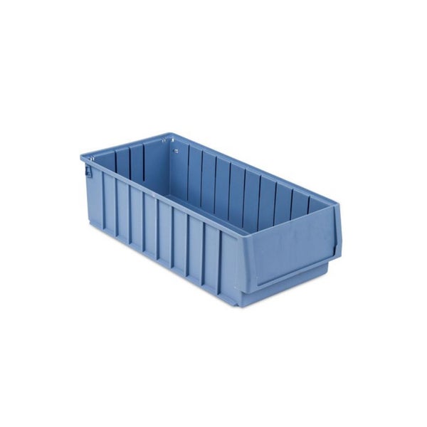 PROREGAL SuperSparSet 8 x Regalkasten 500 BH Mit Etikett und Schutzhaube HxBxT 14 x 23,4 x 50 cm 12,6 Liter Sichtlagerkasten Sortimentskasten