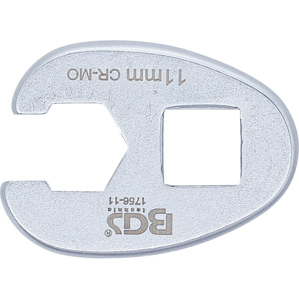 BGS Hahnenfußschlüssel Antrieb Innenvierkant 10 mm (3/8) SW 11 mm - 1756-11
