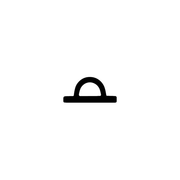 Symbol für einen Halbrundkopf