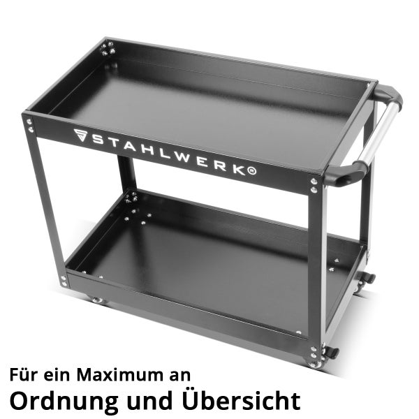 Werkstattwagen mit zwei Ablageflächen von Stahlwerk