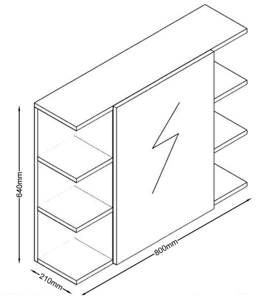 Spiegelschrank Badspiegel Bad Ablage Zalo