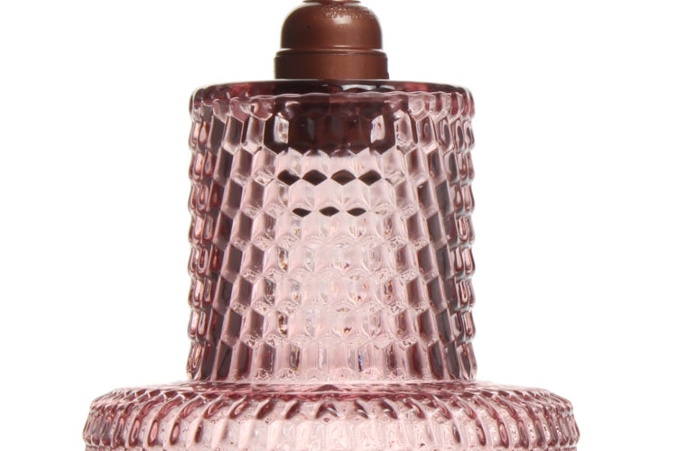 Retro Glas Lampe Rosa, Hängelampe Modern 27 cm | Wohnzimmer Esszimmer Leuchte