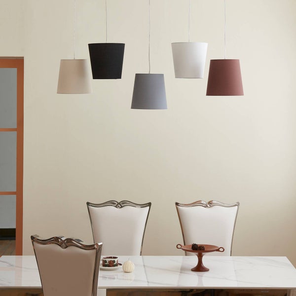 Lucande Pendelleuchte Thamila (Für Kinder, Junges Wohnen) aus Textil (5 flammig E27) - Hängeleuchte Esstischlampe Hängelampe Wohnzimmerleuchte