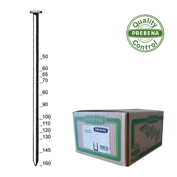 Prebena Streifennägel RK28/50BK Glattschaft