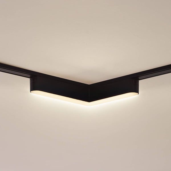 Lindby LED Lumaro (Modern) in Schwarz (1 flammig, ) Wohnzimmerleuchte
