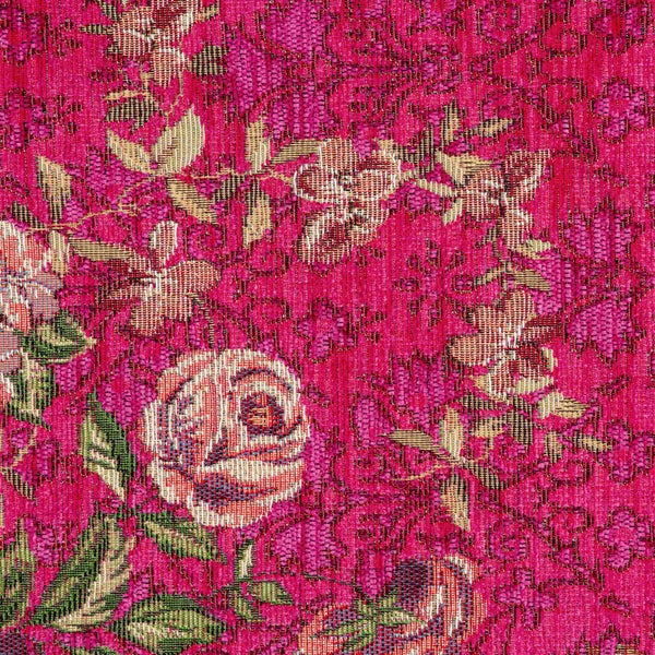 Gewebter Bordürenteppich im floralen Design Flomi Pink 120x180 cm
