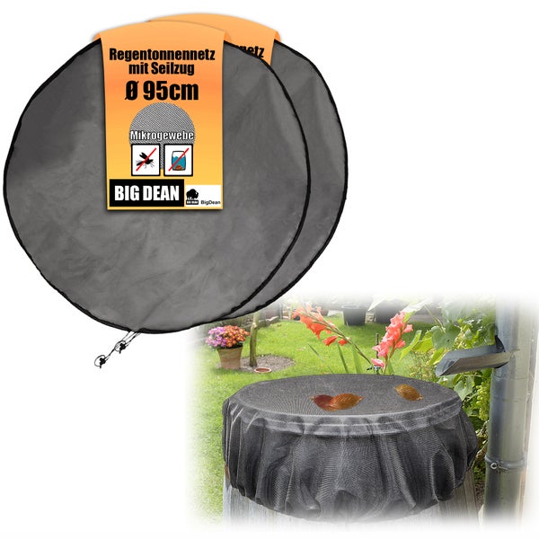 Regentonnennetz mit einem Durchmesser von 95 Zentimetern und Zugband