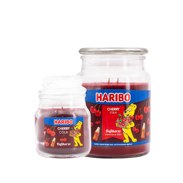 Haribo Kerzen Cherrycola Set 2 - 1x groß 1x klein