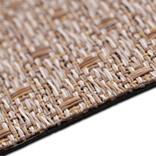 Detailansicht einer gewebten Fußmatte