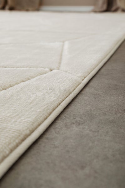 Kurzflorteppich Creme Weiß Unplugged WECONhome 200x290 cm
