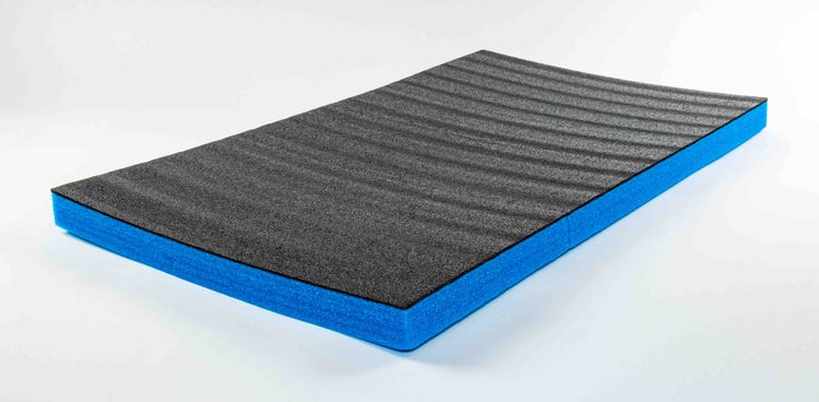 TYGR-Multilayer Schaumstoff blau 1000x600x50 |DIY-Werkzeugeinlage für Werkzeug, Kamera & Co