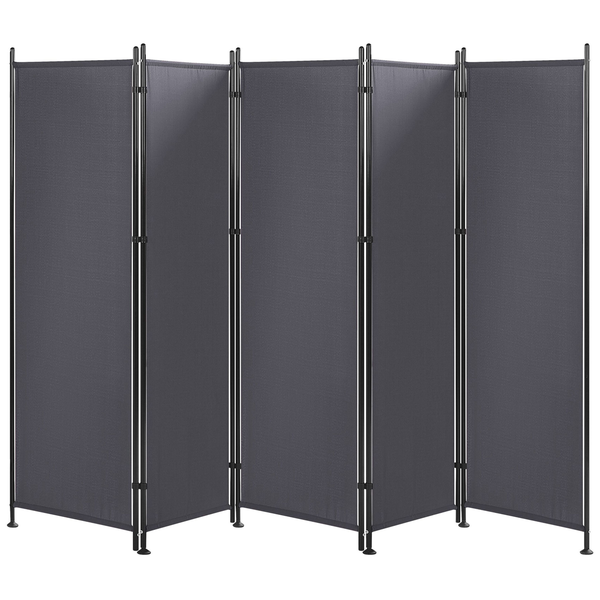 Raumteiler 5-teilig NARNI Grau 267 cm 170 cm