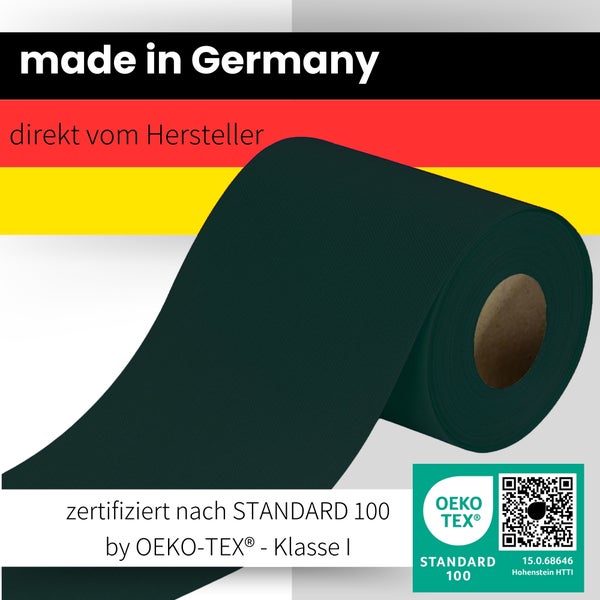 Sensalux Tischläufer, Länge: 25m, stoffähnliches Vlies, Breite: 15cm, Grün
