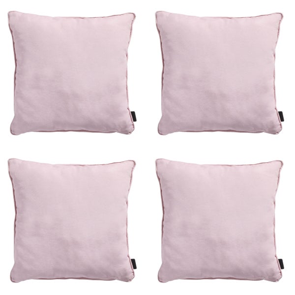 Dekokissen Panama zartrosa - ca. 45x45 cm - 4er-Set