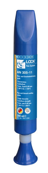 WEICONLOCK® AN 305-11 Rohr- und Gewindedichtung|mittelfest, mit Trinkwasserzulassung|200 ml|weiß