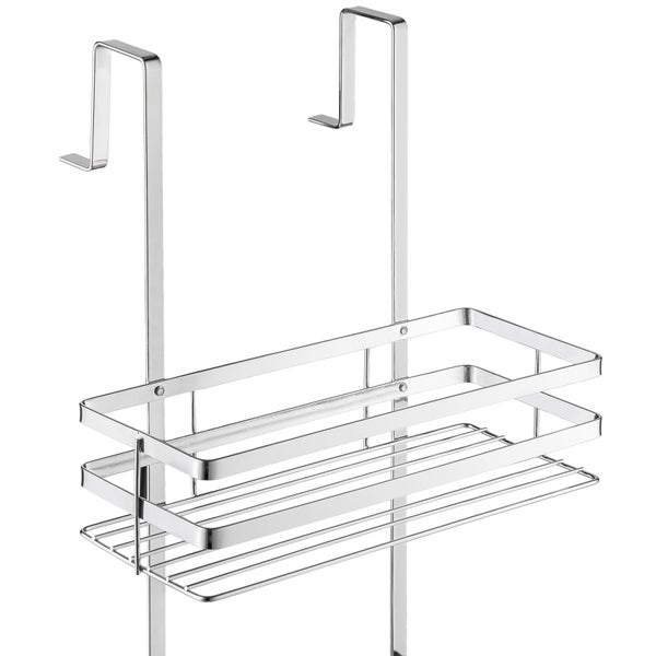 Duschablage tectake  30 x 21 x 80 cm aus rostfreiem Edelstahl silber