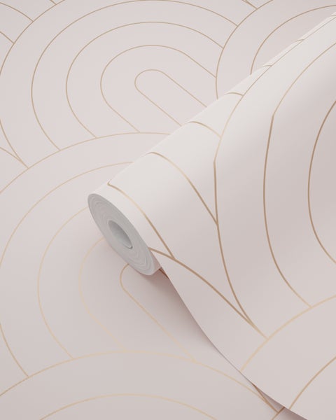 Tapetenrolle mit geometrischem Muster