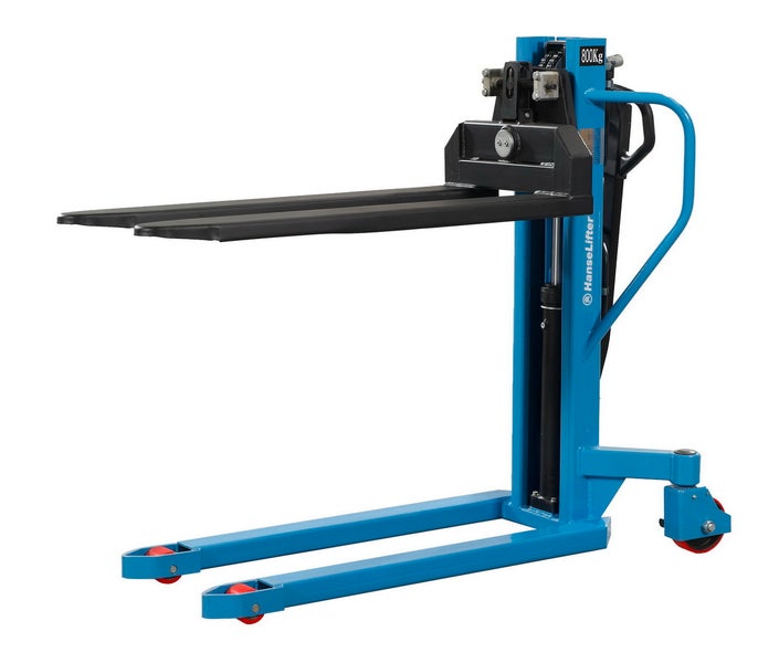 Manueller Hochhubwagen mit einer Traglast von 800 kg