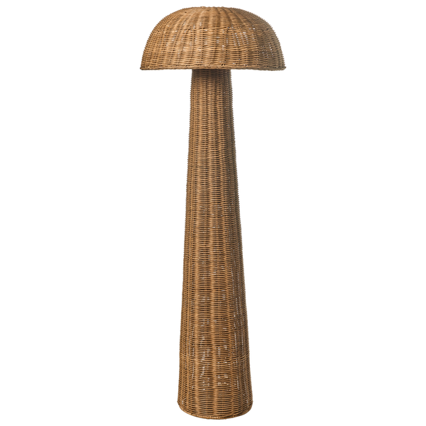 Dekorative Stehleuchte aus Rattan