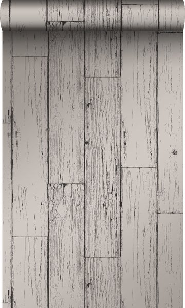 Origin Wallcoverings Tapete Holz-optik Dunkelgrau - 53 cm x 10,05 m - 347552