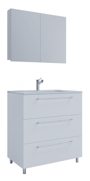 3-tlg. Waschplatz Waschtisch Badinos Schublade SP