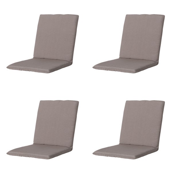Stuhlauflage Stapelstuhl Panama taupe - Ca. 97x49 cm - 4er-Set