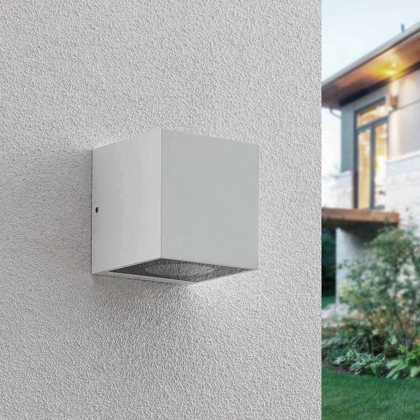 Arcchio Wandleuchte außen Tassnim (Modern) in Weiß aus Aluminium (2 flammig, GX53) - Außenwandleuchten Wandlampe Led Außenlampe Outdoor für Außenwand/Hauswand Haus Terrasse & Balkon