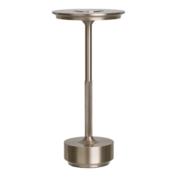 Lyneham Tischlampe LED wiederaufladbar Silber Dekor. 13 X 13 X 29 cm