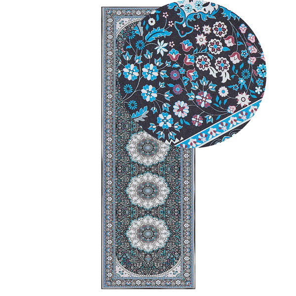 Teppich GEDIZ Blau 80 x 240 cm