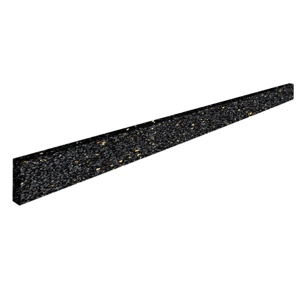 Schwarze Bordüre mit Glitzereffekt für Wand und Boden.