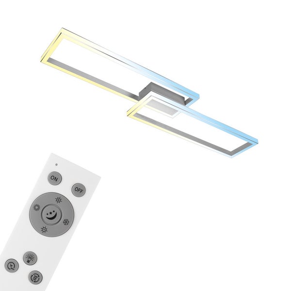 LED Deckenleuchte, alu-chrom, LED/45W