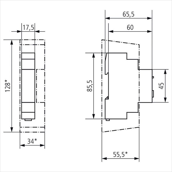 Theben 0070002 ELPA 7 - Treppenlicht-Zeitschalter elektronisch, TLZ, Ausschaltvorwarnung, automatische 3- oder 4-Leitererkennung, 600 W LED