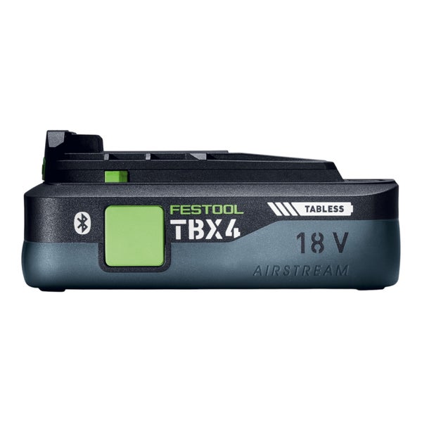 Festool Akkupack 18 Volt mit Airstream und Bluetooth Funktion, Modell TBX4 Tabless.