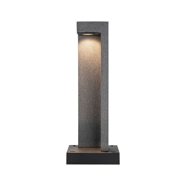 LED Pollerleuchte Concrea IP65 450mm 3000K 6,8W 200lm 230V Schwarzer Sandstein Beton