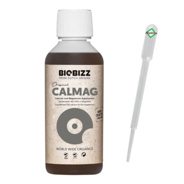 BioBizz CalMag 250 ml – Organischer Calcium-Magnesium-Dünger mit Pipette für kräftige Pflanzen