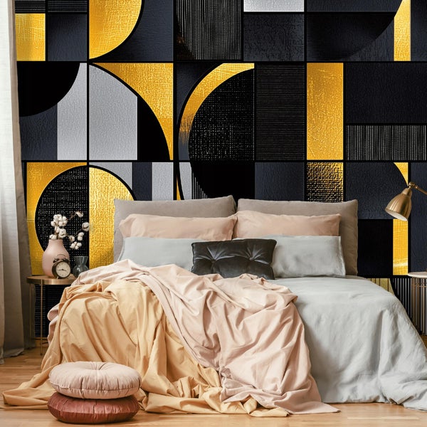Fototapete Abstrakt Geometrisch Wohnzimmer Vlies Tapete 350x250 cm